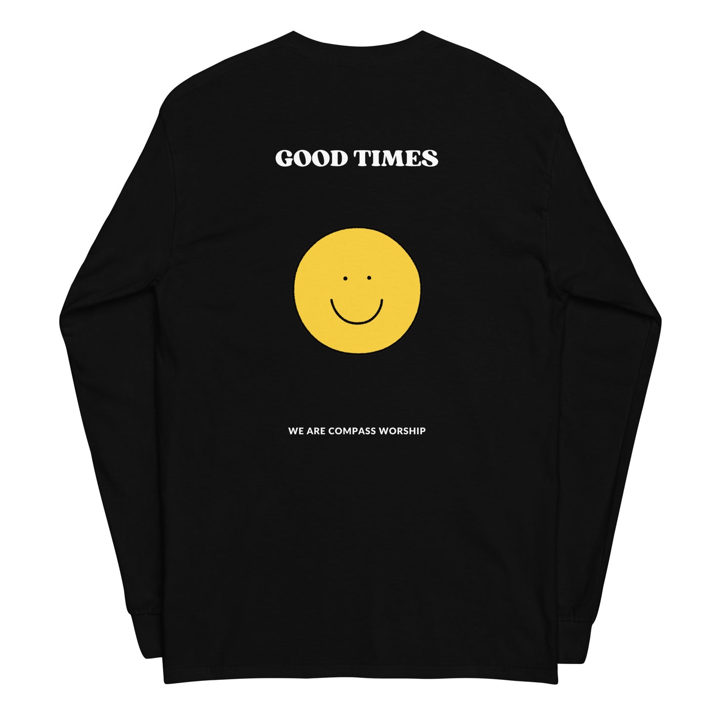 White Embroidered Praise! Long Sleeve Shirt
