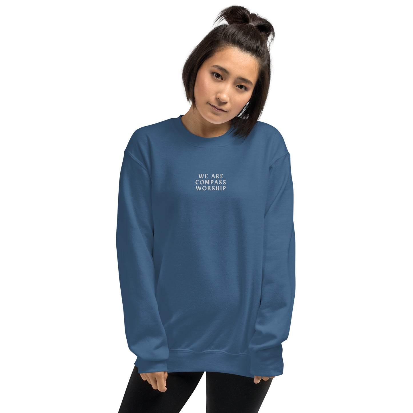 We Are Compass Worship Sweatshirt (White Logo)