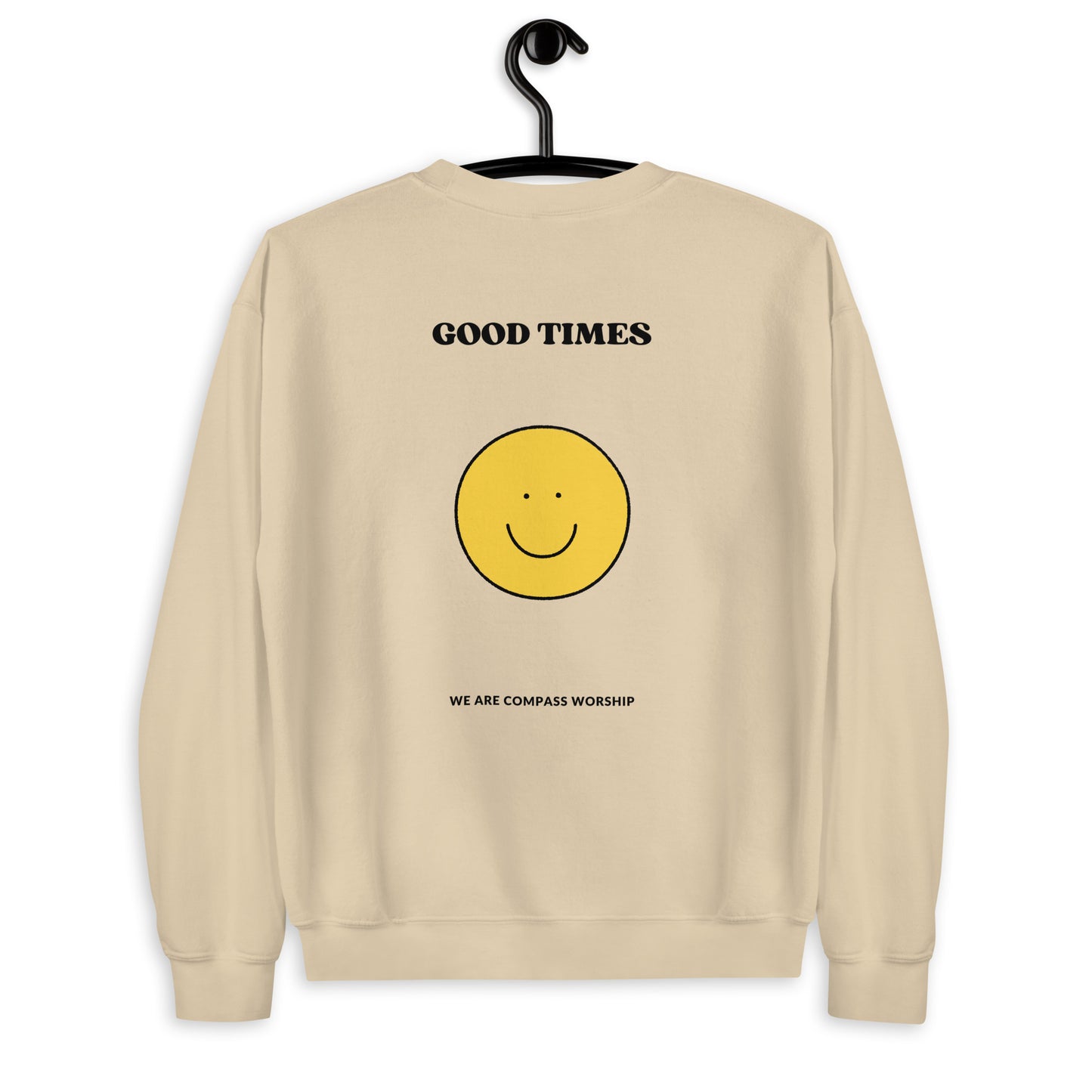 Black Embroidered Praise! (Good Times) Sweatshirt