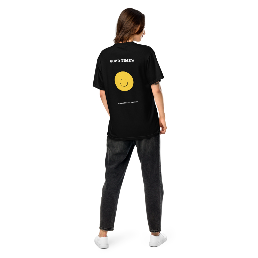 White Embroidered Praise! (Good Times) T-Shirt