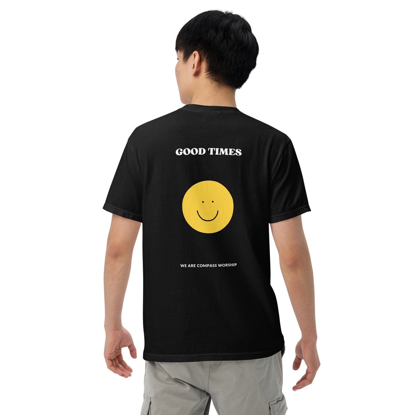 White Embroidered Praise! (Good Times) T-Shirt