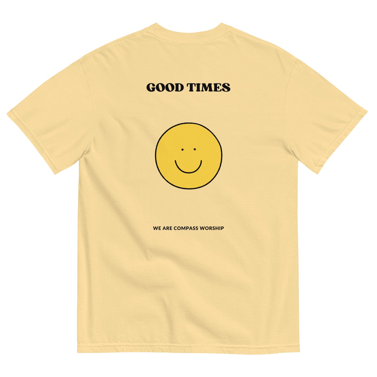 Black Embroidered Praise! (Good Times) T-Shirt