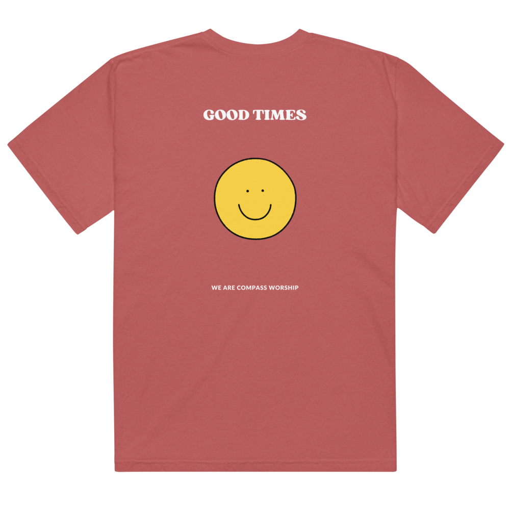 White Embroidered Praise! (Good Times) T-Shirt