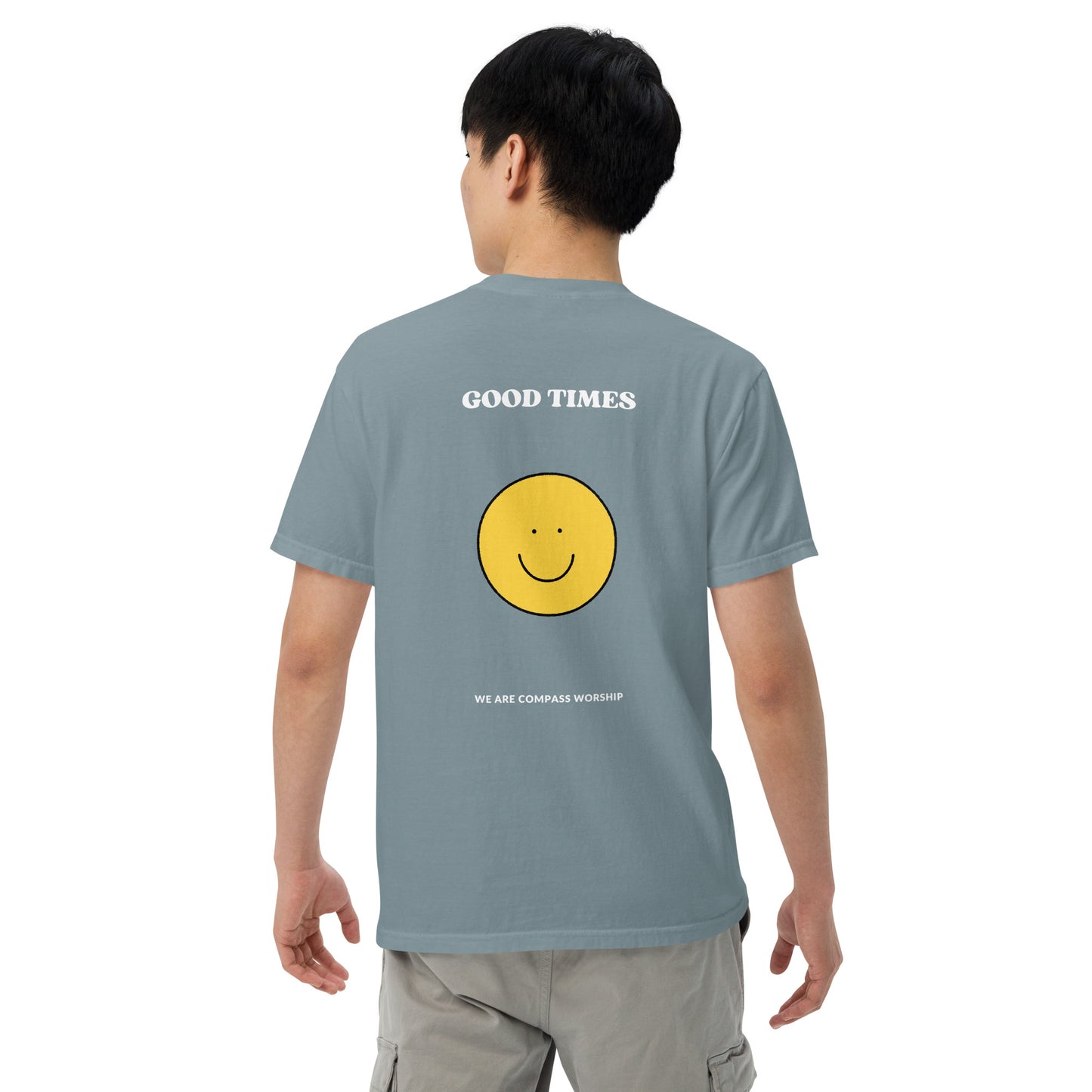 White Embroidered Praise! (Good Times) T-Shirt