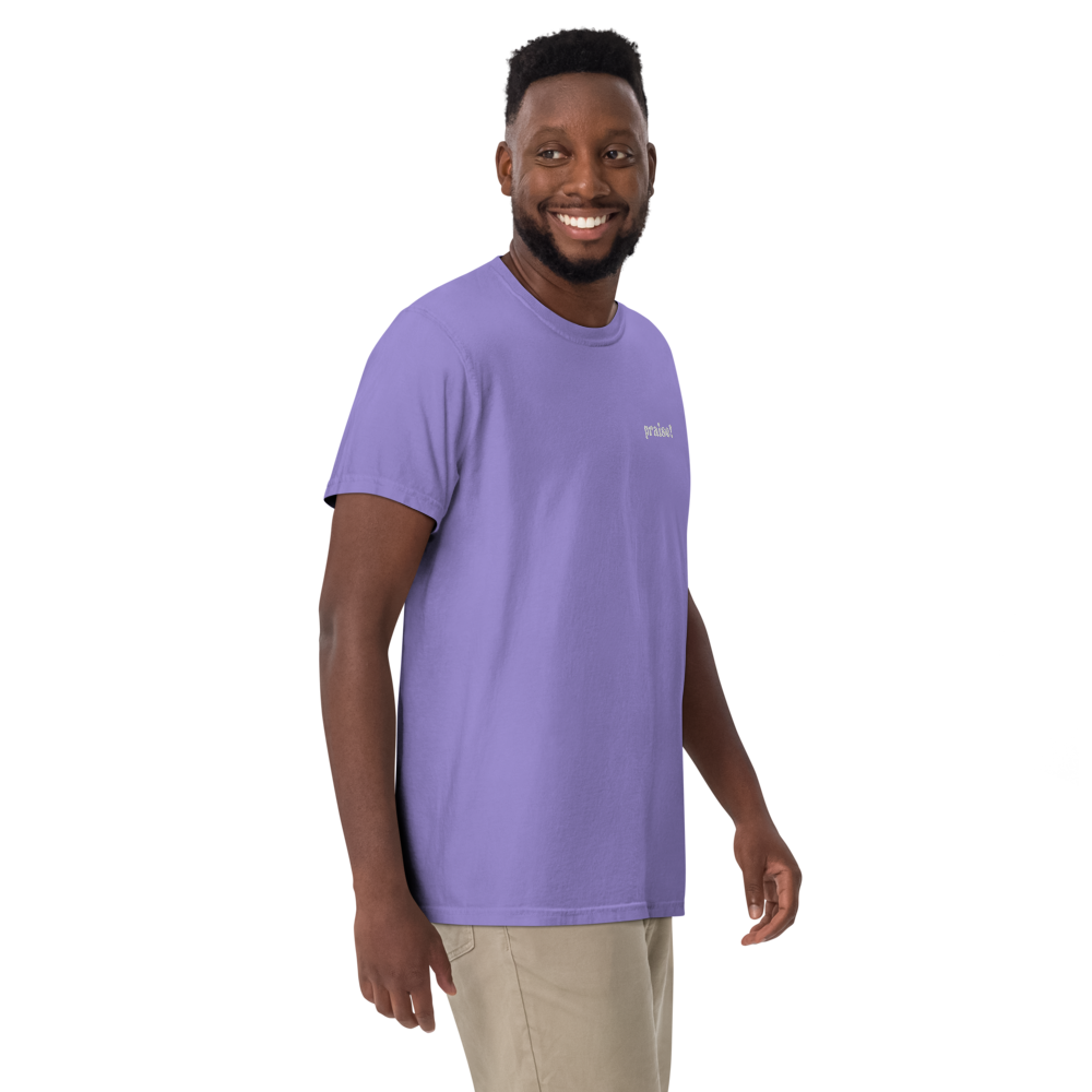 White Embroidered Praise! (Good Times) T-Shirt