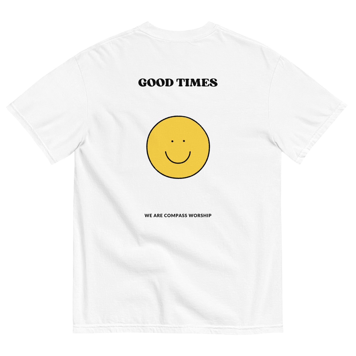 Black Embroidered Praise! (Good Times) T-Shirt