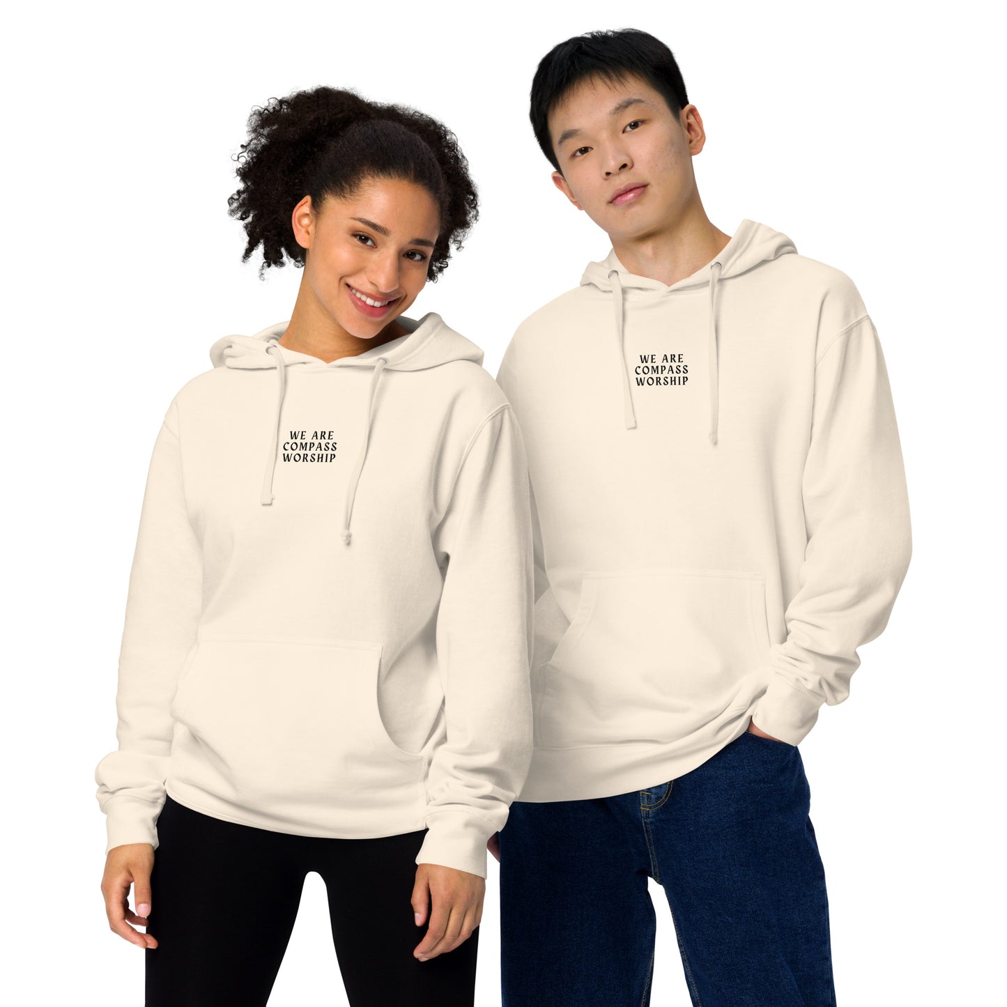 We Are Compass Worship Hoodie (Black Logo)